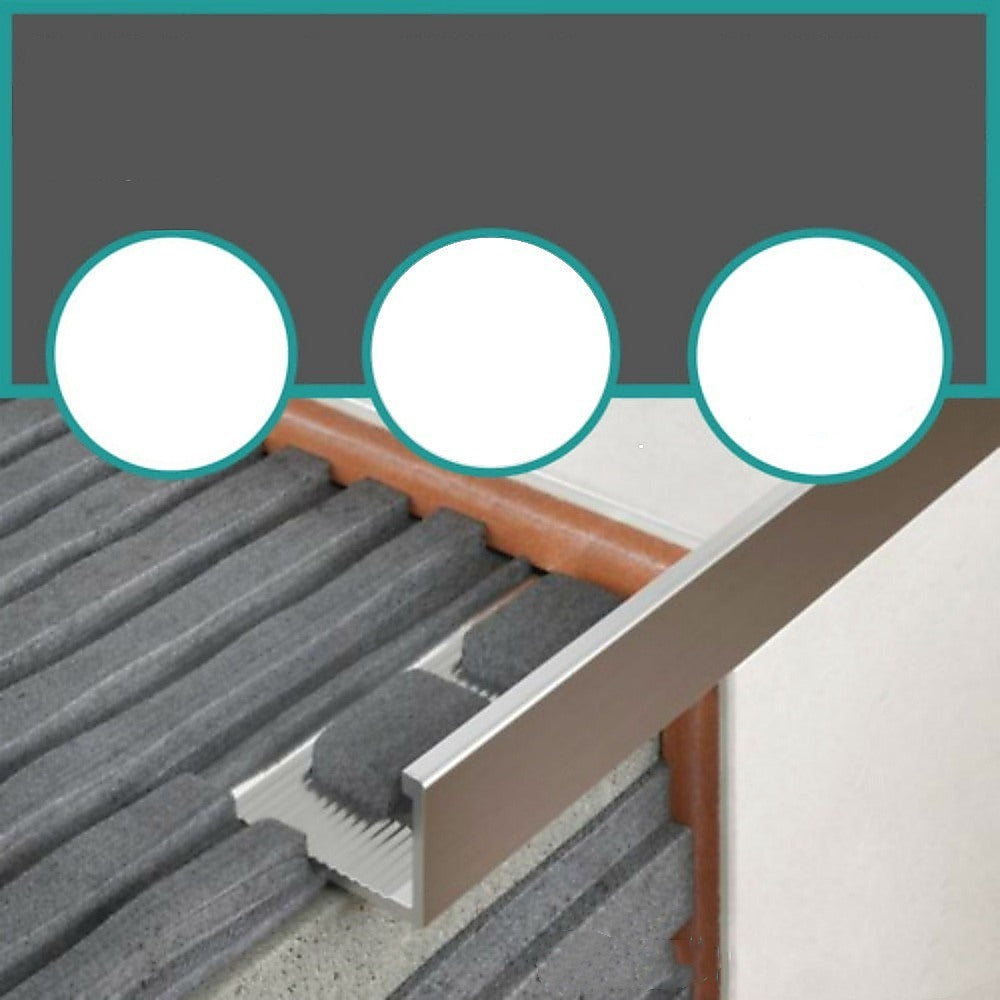10 Pack Heavy Duty L-Shaped Aluminum Tile Edge Trim 10mm - Perfect for Bathroom, Kitchen & Shower Tiling Projects