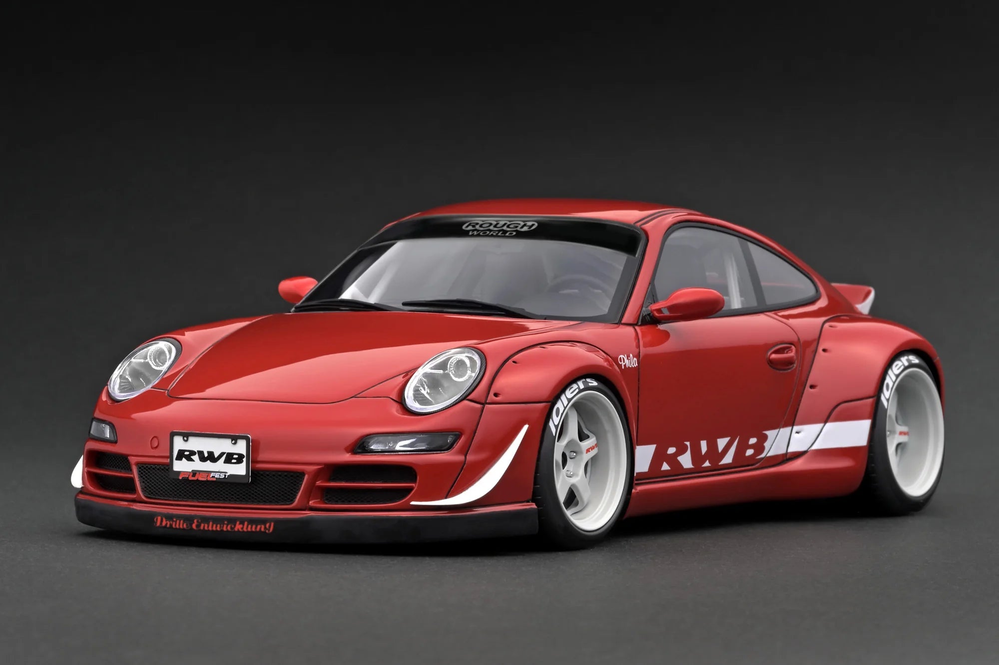 1:18 Scale Porsche 997 GT3 RS Diecast Model Car - Red Collectible Sports Car for Display & Racing Enthusiasts | Perfect for Home Office Decor, Car Showcase, and Gift for Porsche Fans