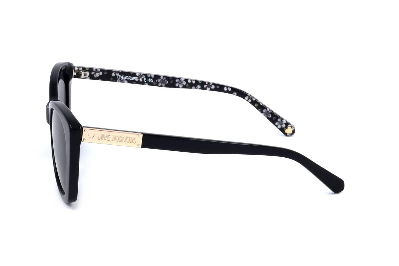 Love Moschino MOL031/S 807 BLACK 54/17/140 Women's Sunglasses - UV Protection, Fashionable & Lightweight for Outdoor Activities, Beach & Driving