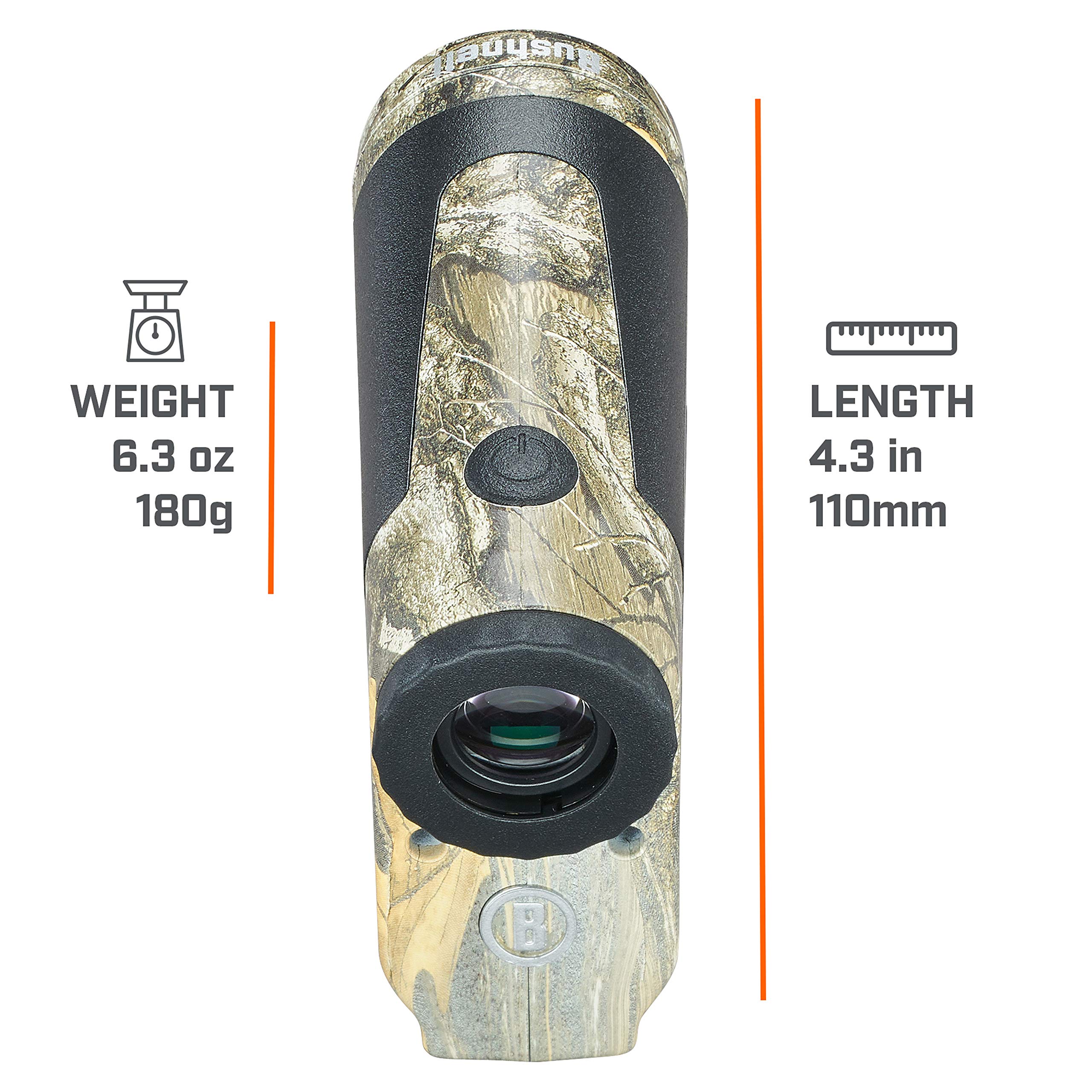 Bushnell BoneCollector 850 Laser Rangefinder - Realtree Edge Camo Hunting Range Finder with Precise Distance Measurement | Perfect for Bow Hunting, Golf & Outdoor Sports