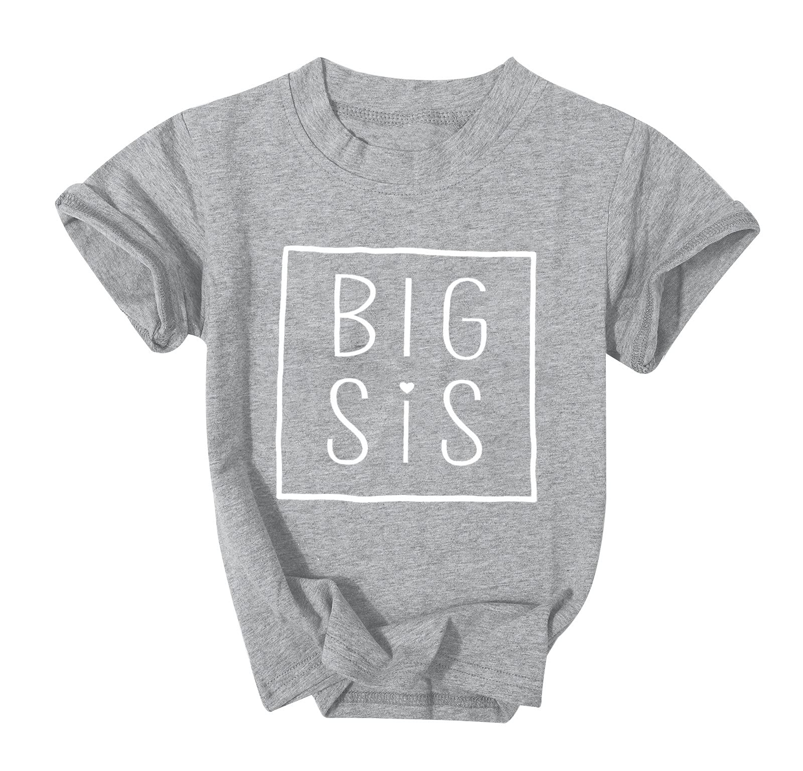 MNLYBABY Big Sister Tshirt - Toddler Announcement Outfit for Siblings