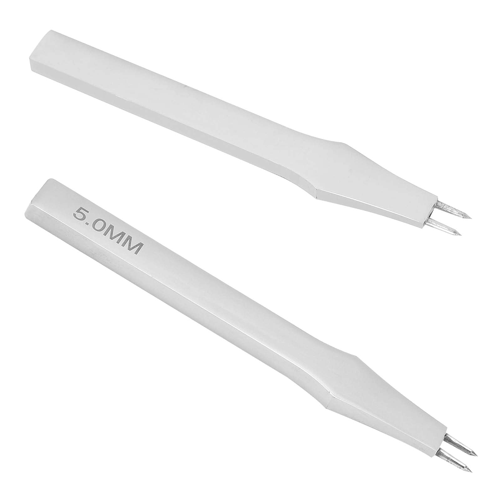 Small Leather Stitching Prong - 2 Teeth Steel DIY Leather Punching Tool | Lightweight & Impact Proof | Perfect for Leather Crafting, Bookbinding & Shoe Repair