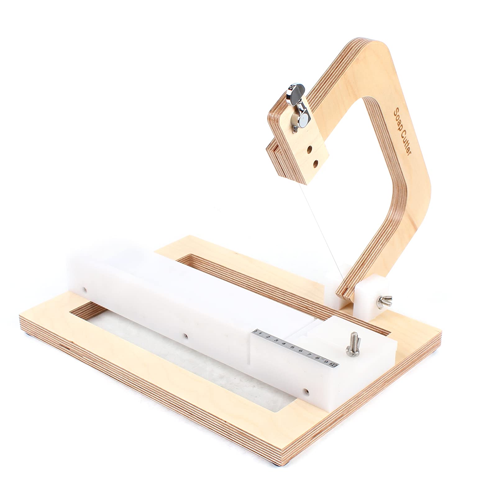 Wooden Soap Cutter Wire Slicer - Handmade Soap Making Tool, DIY Candle & Cheese Cutting Tool for Crafting - Perfect for Soap Makers, Candle Artisans & Home Chefs