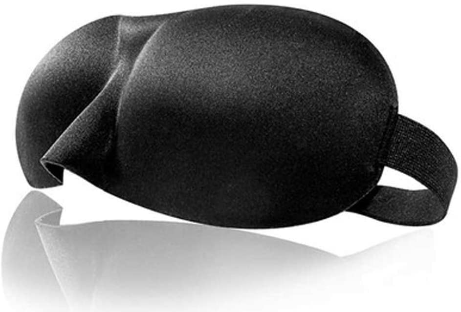 3D Contoured Sleep Eye Mask for Men & Women - Light Blocking Blindfold for Travel, Yoga & Napping - Soft Comfort Night Sleep Mask with Concave Molded Design - Perfect for Airplane, Office & Meditation Use
