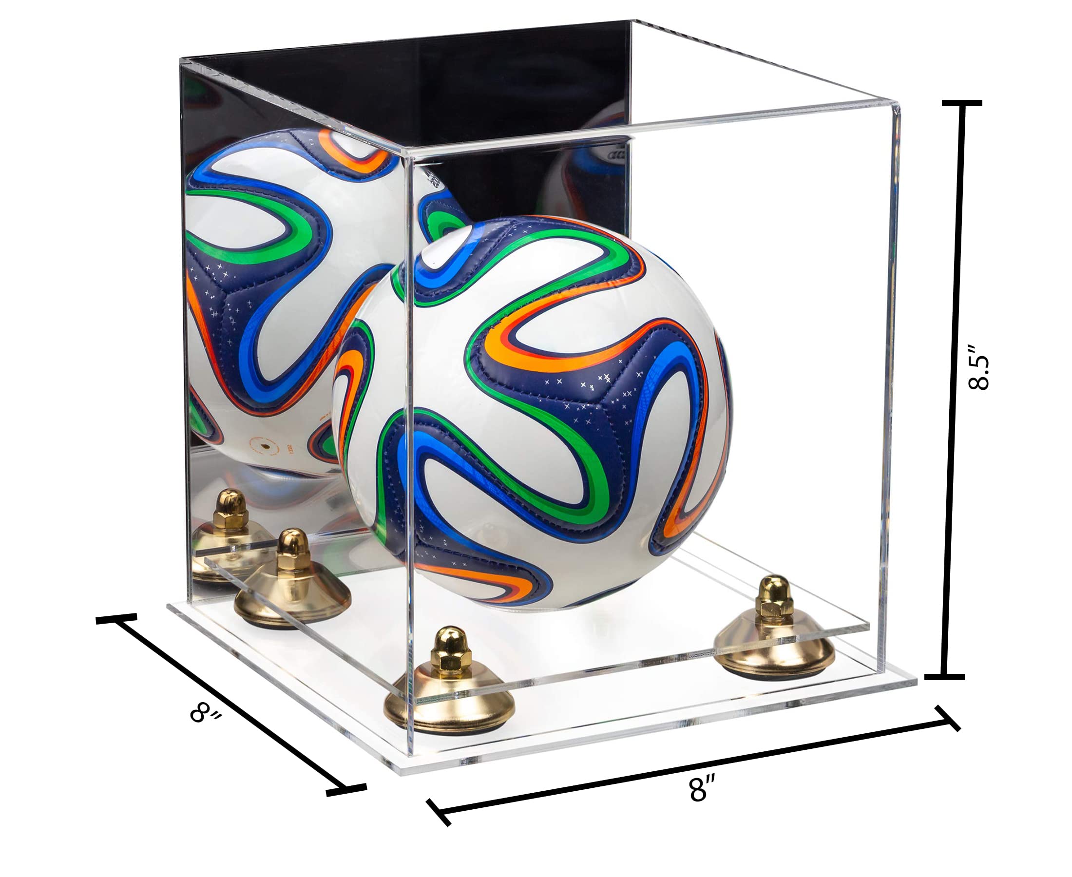 Mini Acrylic Soccer Ball Display Case - Perfect for Collectibles, Miniatures & Sports Memorabilia - Ideal for Home, Office & Gift Displays