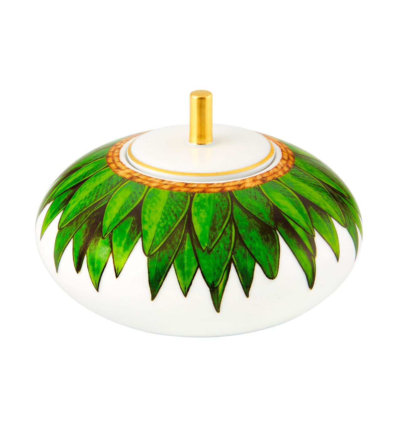 Vista Alegre Amazonia Porcelain Sugar Box with Lid - Elegant Tea & Coffee Accessory for Home, Kitchen, and Dining Table Decor