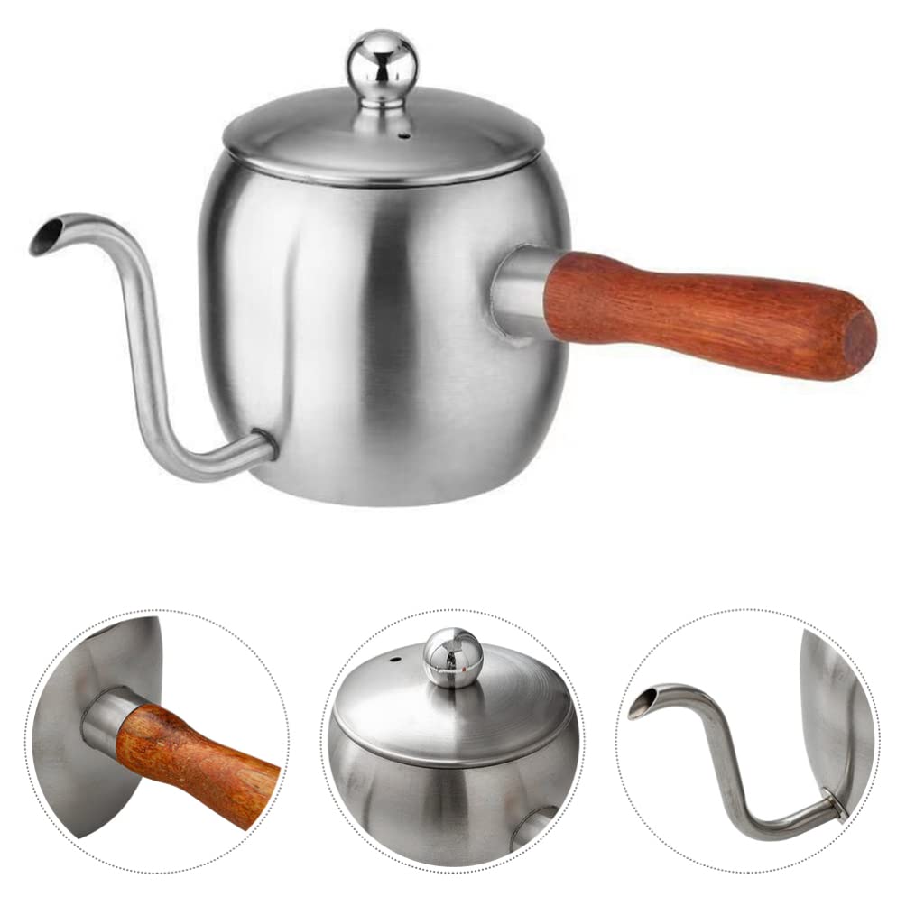 Premium Gooseneck Coffee Kettle - Long Spout Pour Over Coffee Maker for Precision Brewing, Handcrafted Tea Kettle with Ergonomic Handle, Ideal for Home Baristas & Specialty Coffee Lovers - Perfect for Pour Over, Chemex, V60, and French Press Brewing Methods