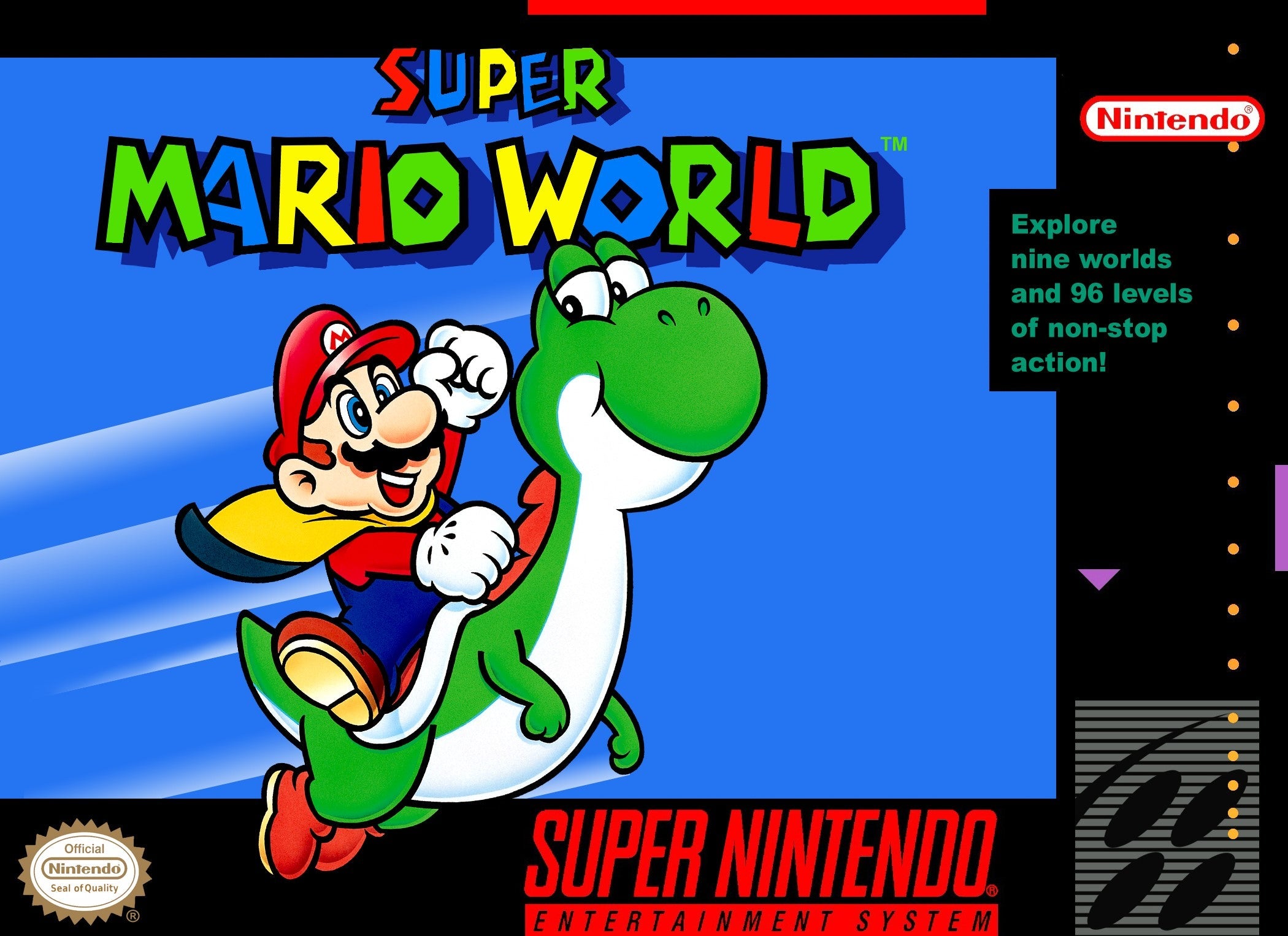 Super Mario World Game - Nintendo Switch & SNES Classic Edition | Fun Adventure for Kids & Adults | Perfect for Family Game Nights & Retro Gaming Enthusiasts