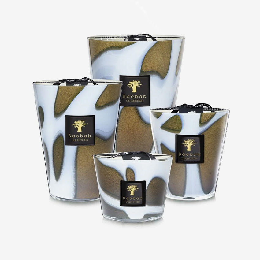Baobab Collection Agate Scented Candle - Natural Stone Aromatherapy Candle for Home, Spa & Meditation Relaxation