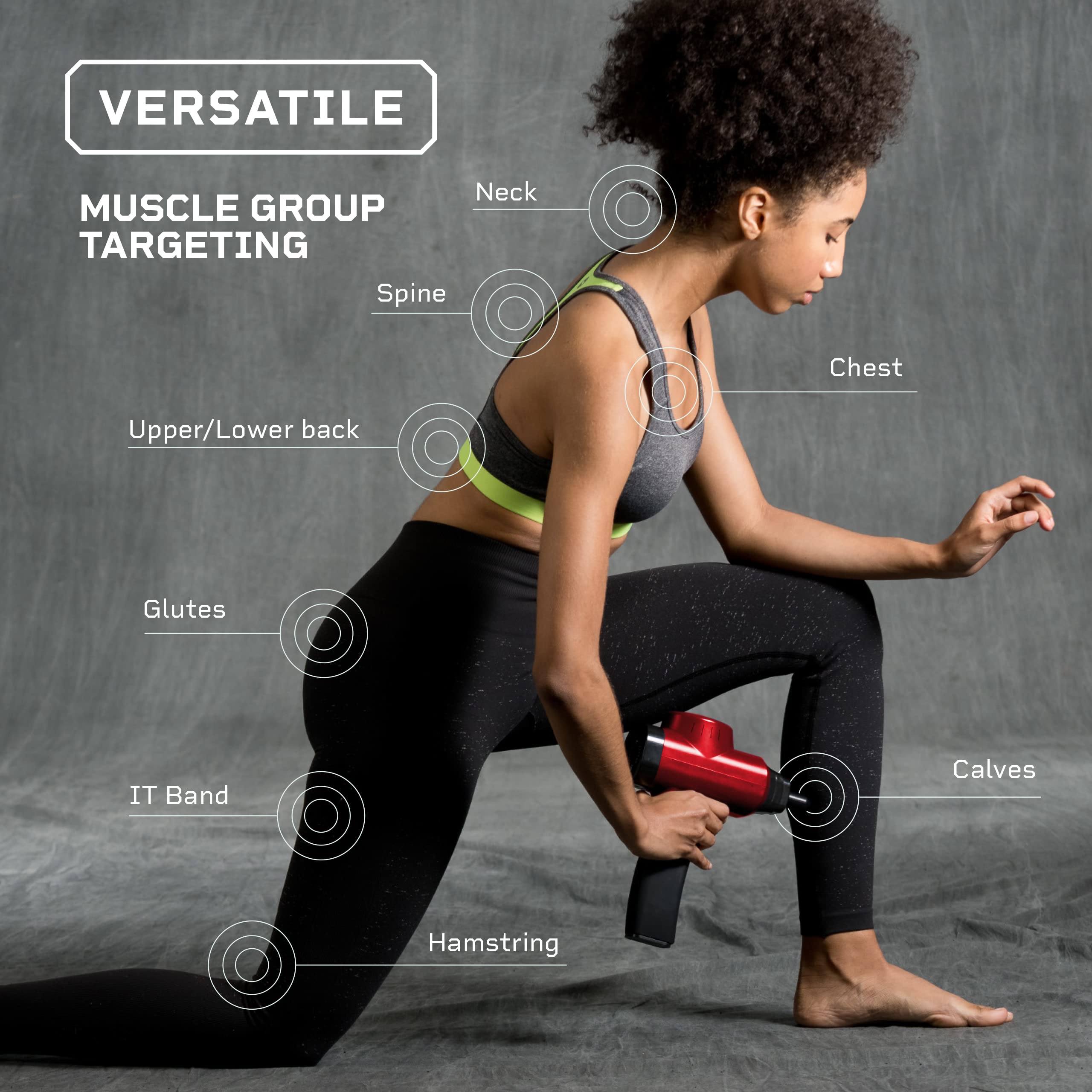 LifePro Sonic Pro Percussion Massage Gun - Deep Tissue Muscle Massager for Athletes & Pain Relief with 8 Attachments - Handheld Electric Massage Device for Neck, Back, Shoulders & Legs - Perfect for Post-Workout Recovery, Muscle Soreness & Relaxation at Home or Gym