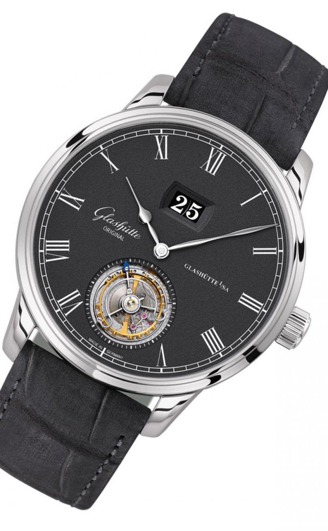 Glashutte Original Senator Tourbillon White Gold Men's Watch - Luxury Swiss Automatic Timepiece for Business & Formal Occasions