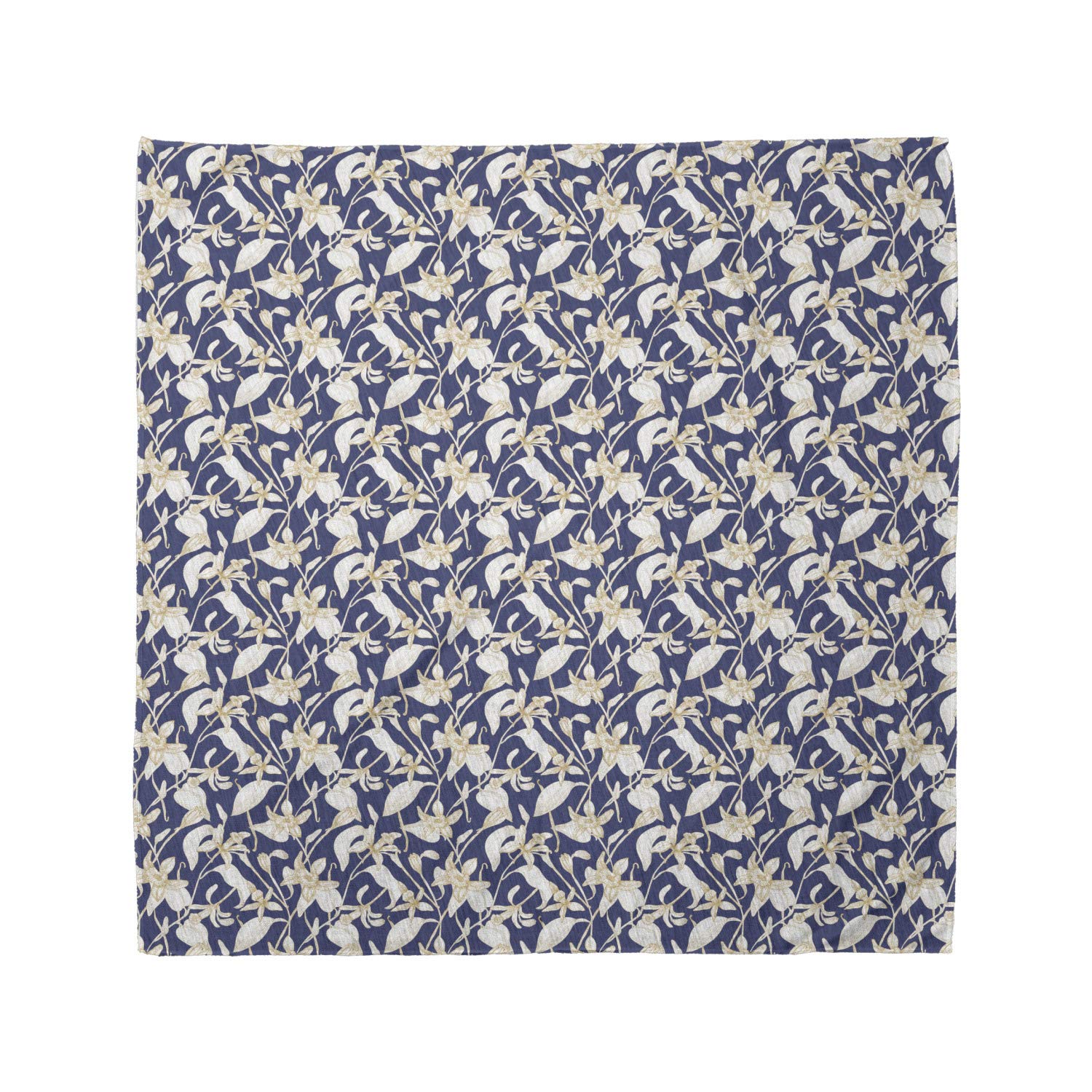 Ambesonne Floral Bandana - Vintage Vanilla Flowers Design Unisex Head Scarf & Neck Tie for Women Men - Perfect for Outdoor Activities, Music Festivals, and Fashion Accessories