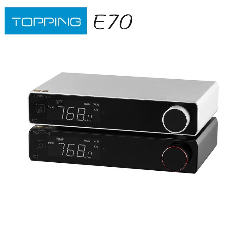 TOPPING E70 ES9028Pro DAC XU316 Bluetooth 5.1 HiFi Audio Decoder - 32Bit/768kHz DSD512 Support for Home Theater & Studio Recording