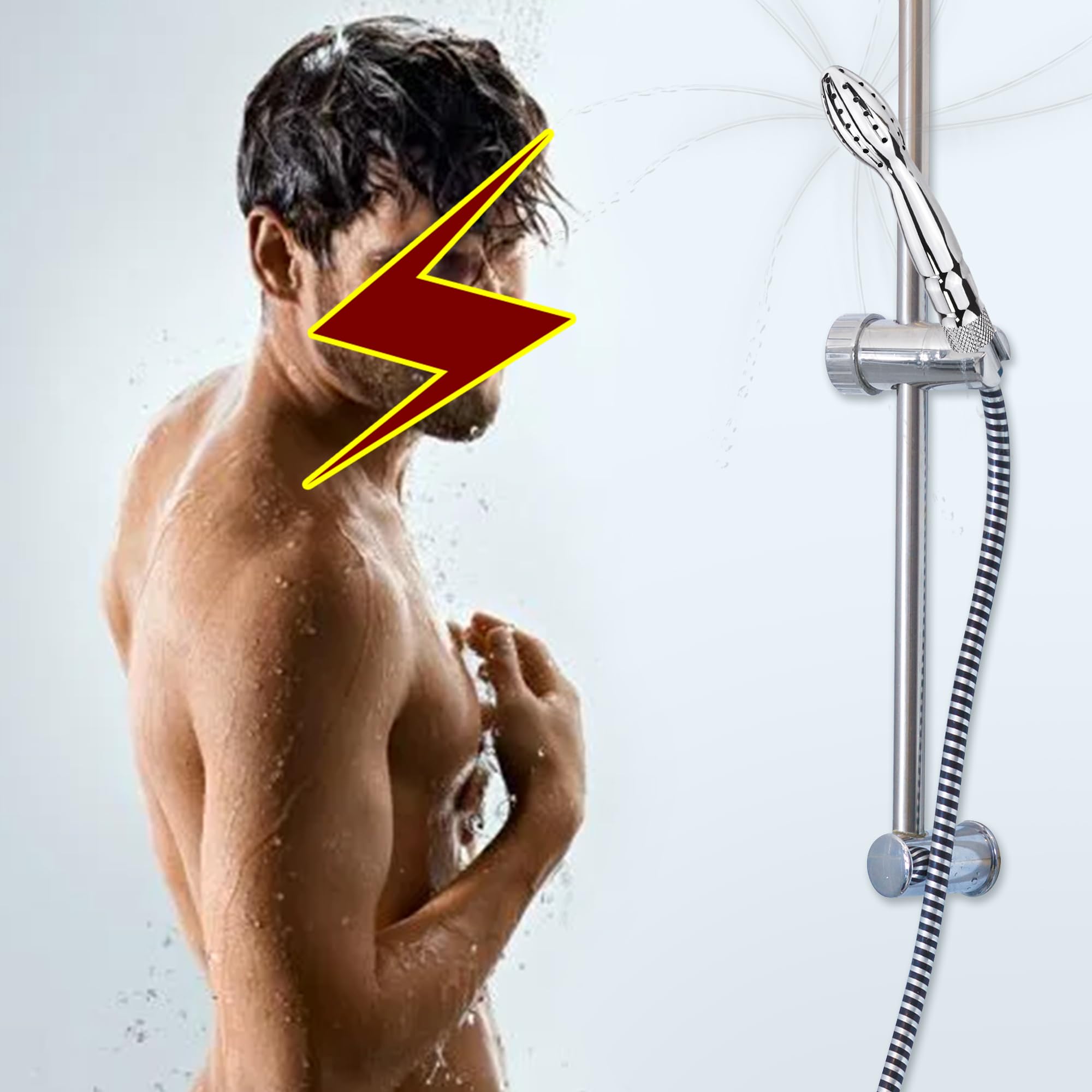 Handheld Shower Douche System - Aluminum Anal & Vaginal Cleaning Kit for Men & Women | Portable Enema Nozzle for Personal Hygiene & Postpartum Care