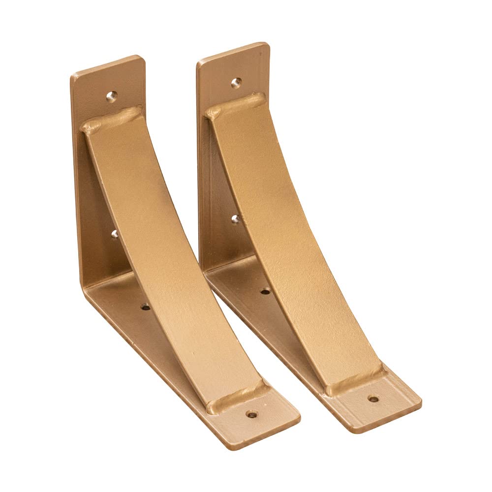 Heavy Duty Steel Shelf Brackets (2 Pack) - 8