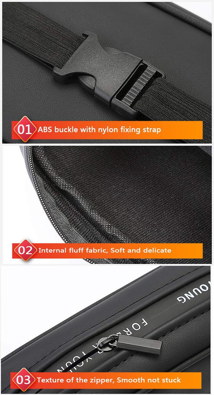 QHCP Universal Car Tissue Box Holder - Leather Hanging Tissue Bag for Armrest & Seat Back, Sunshade Auto Accessory | Perfect for Road Trips, Commuting & Family Travel