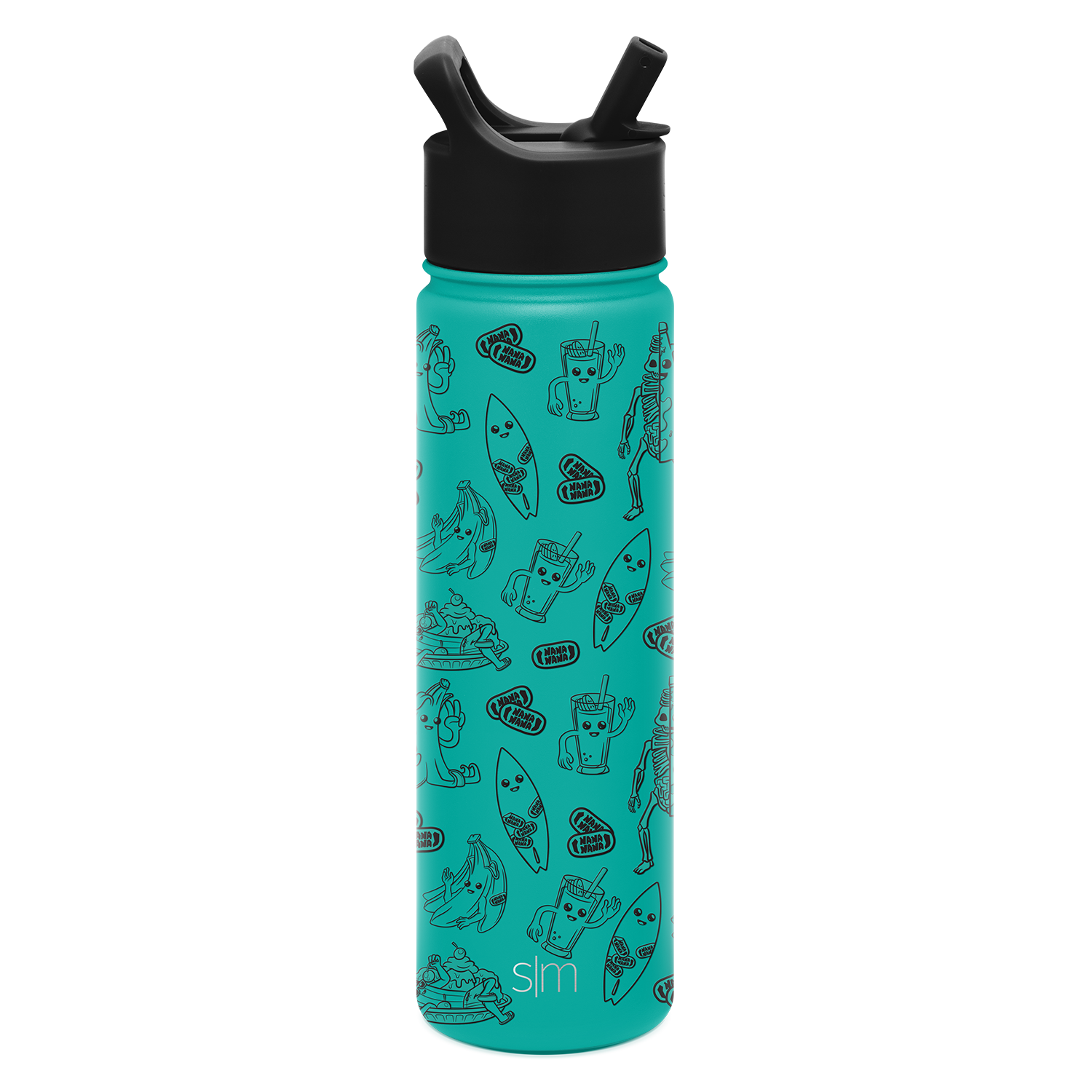 Summit Insulated Water Bottle with Straw Lid - Leak Proof, BPA Free Stainless Steel Thermos for Hiking, Gym & Outdoor Activities