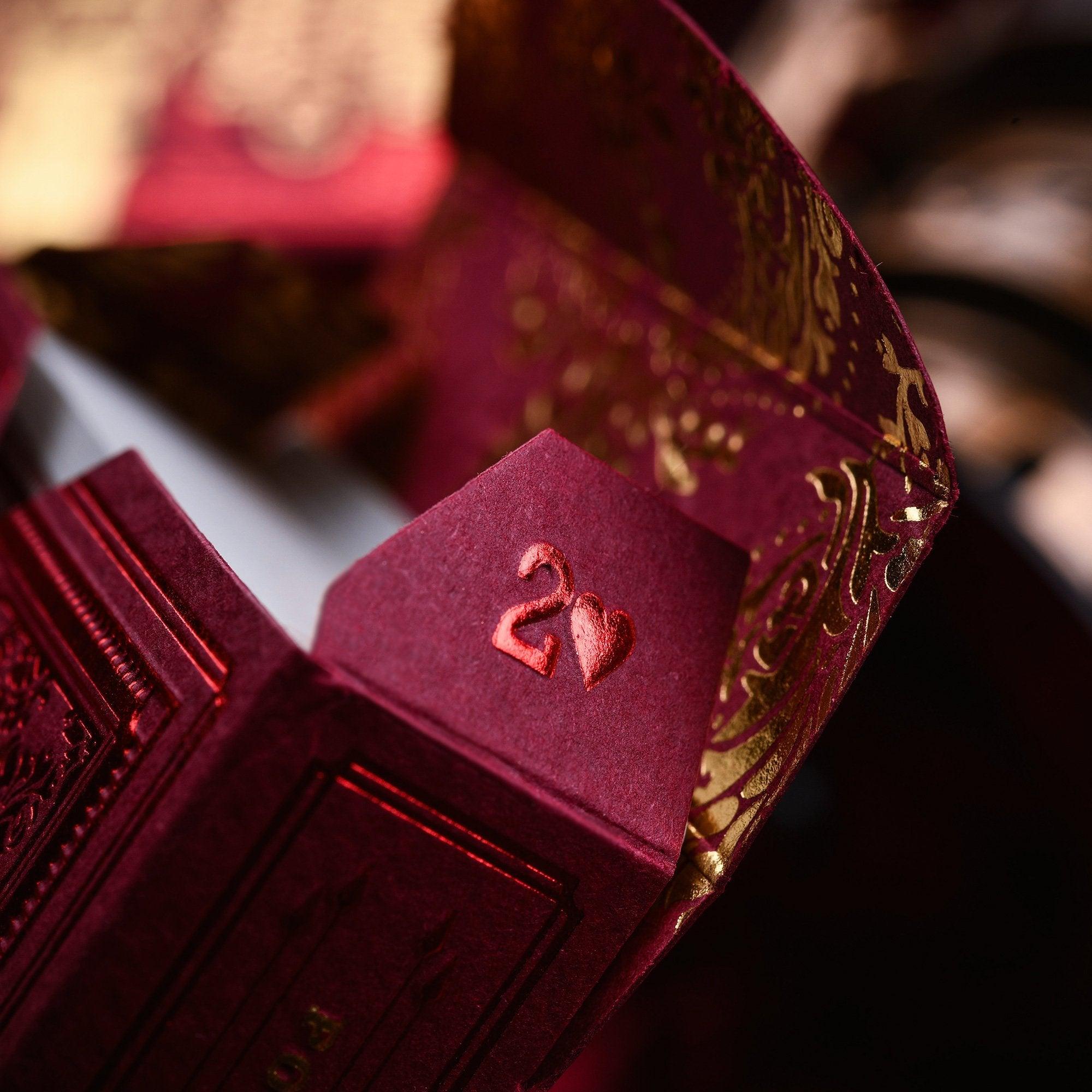 Premium Parlour Playing Cards - Red Stockholm17 Deck for Poker, Magic Tricks & Collectors | Elegant Design for Game Nights & Cardistry