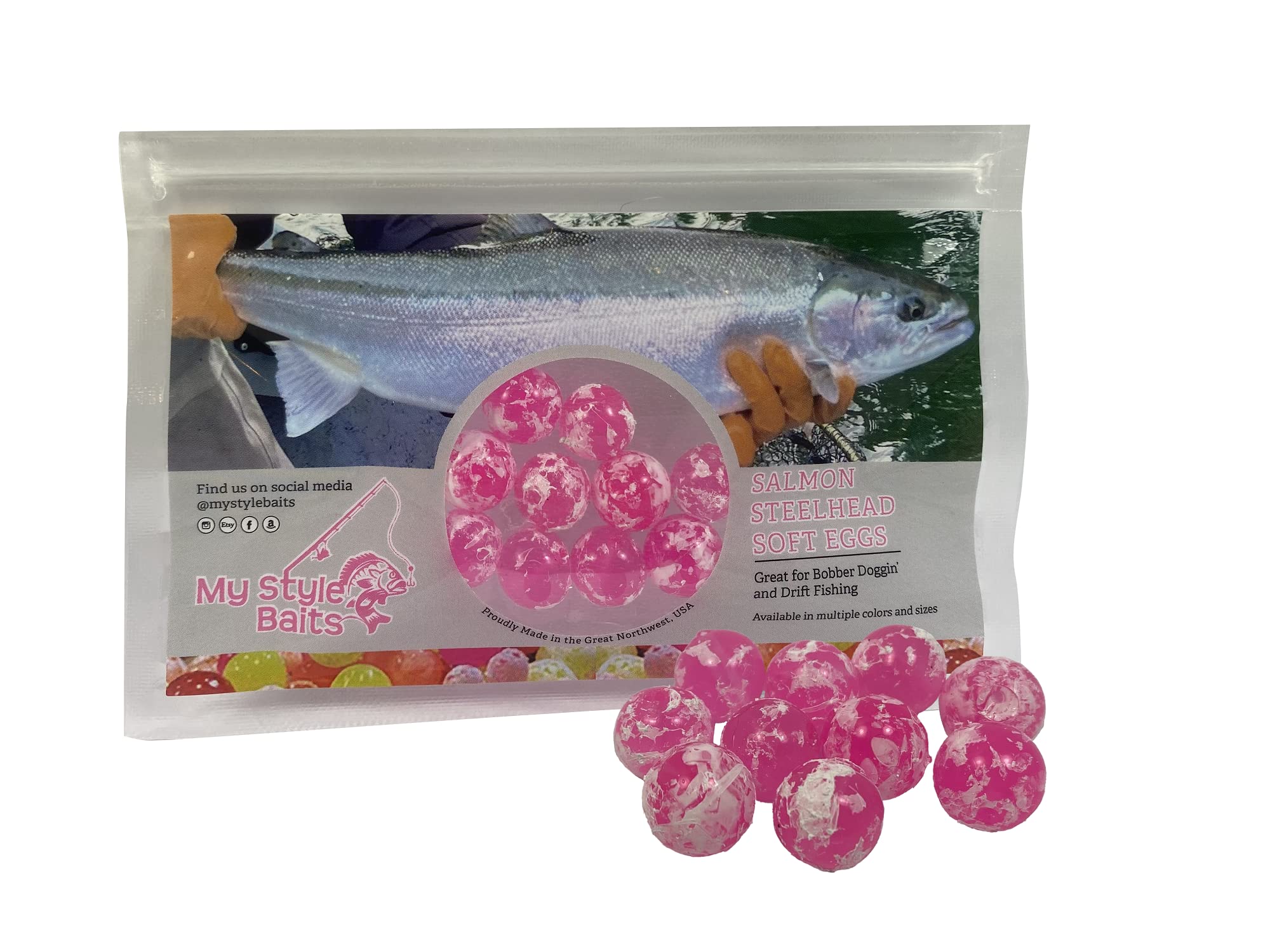Premium Fishing Beads - Artificial Round Float Fishing Eggs for Steelhead, Salmon & Trout - Ideal for Fly Fishing, Bait Fishing & Ice Fishing Scenarios
