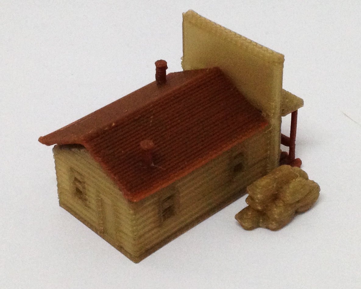 Outland Models Old West House & Shop N Scale 1:160 Model Train Railway Layout Building Kit - Perfect for Western Scenes & Miniature Railroad Displays