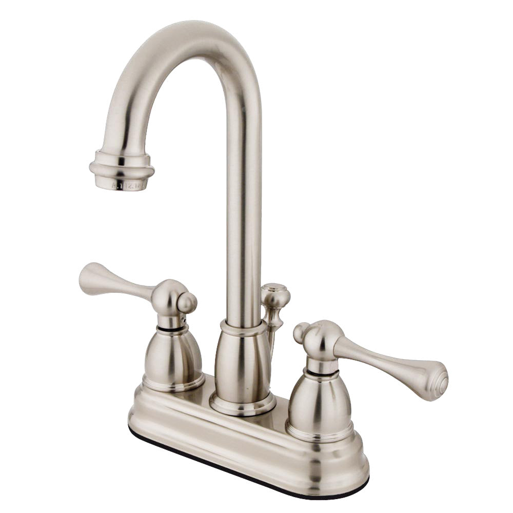 Kingston Brass KB3611BL 4-Inch Centerset Bathroom Faucet - Chrome Finish for Sink Vanity, Perfect for Bathroom Remodel & Home Upgrade