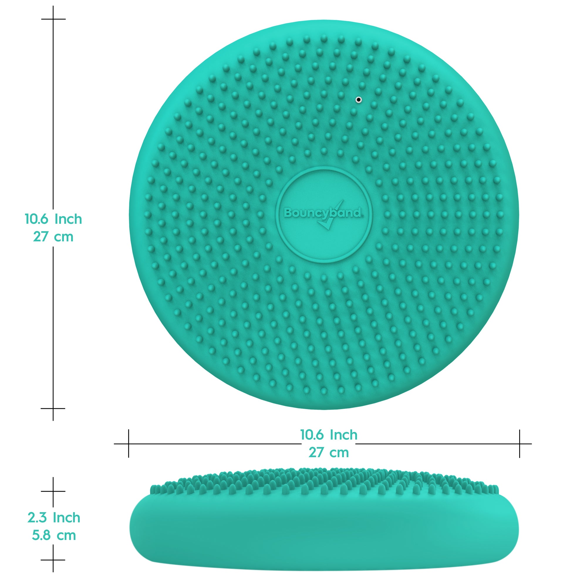 Bouncyband Little Wiggle Seat Sensory Cushion for Kids - Mint Color, Calming Movement & Fidget Tool for ADHD, Autism, Classroom & Home Use