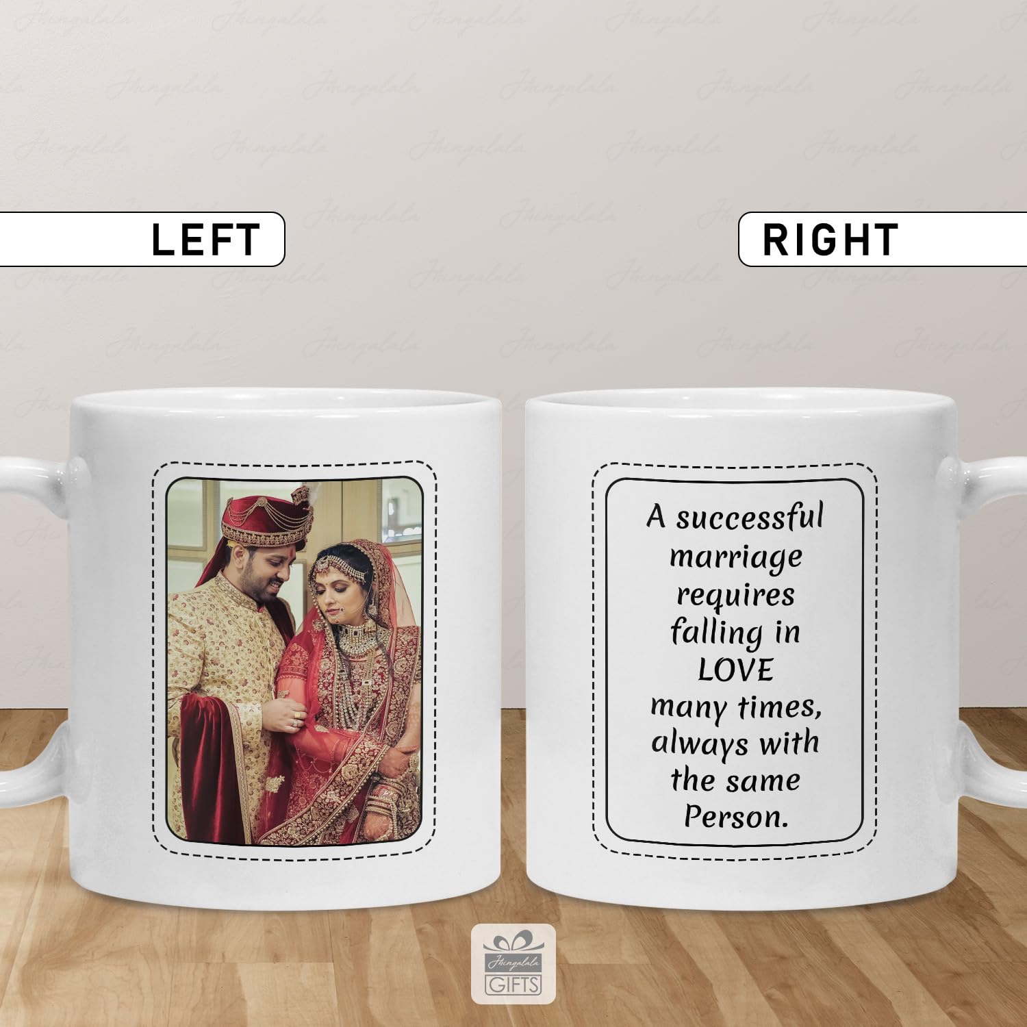 Custom Photo Mug with Personalized Text - Unique Printed Coffee Cup for Birthday, Anniversary Gifts (Him, Her, Husband, Wife) | Perfect for Office Use, Home Decor & Thoughtful Presents