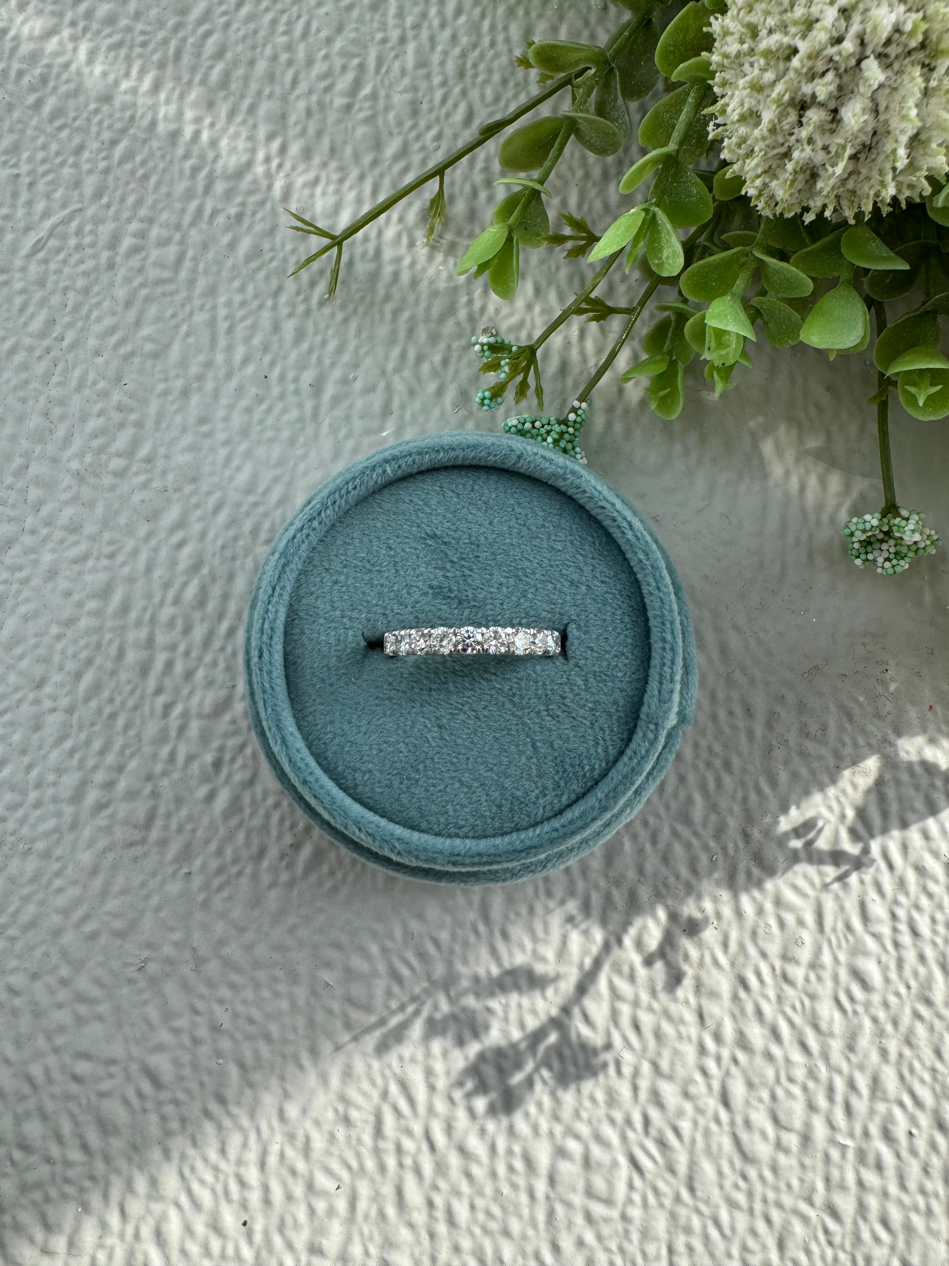 Lab Grown Diamond White Gold Wedding Band - Eco-Friendly & Affordable Engagement Ring for Women - Perfect for Proposals, Anniversaries & Special Occasions