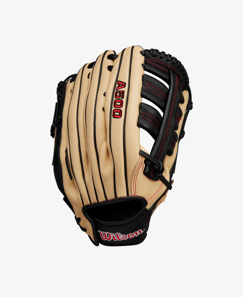 Wilson A500 12.5 Inch Youth Baseball Glove for Outfield - Perfect for Little League Games & Fielding Practice