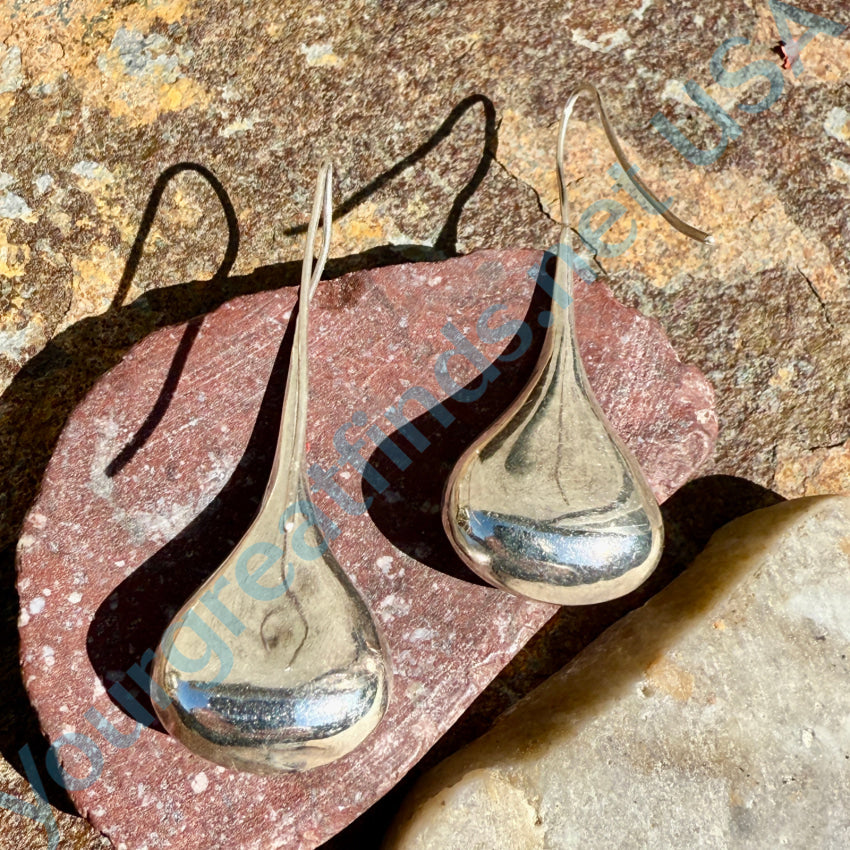 925 Sterling Silver Teardrop Pierced Earrings for Women - Hypoallergenic Dangle Drop Earrings for Everyday Wear & Special Occasions