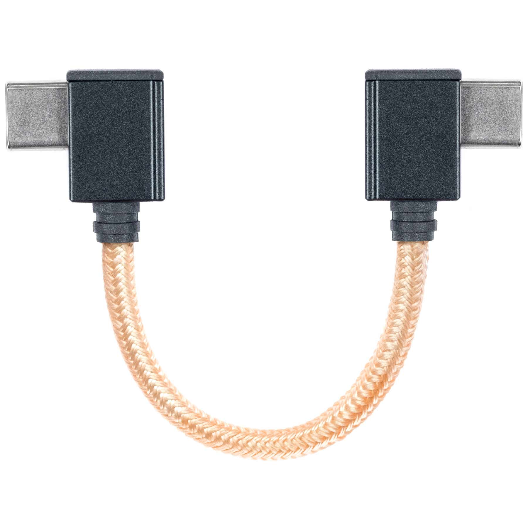 iFi Audio 90 Degree Right Angle USB-C OTG Cable - High-Speed Data Transfer for Smartphones, Tablets & Audio Devices - Perfect for Music Streaming & Mobile Gaming