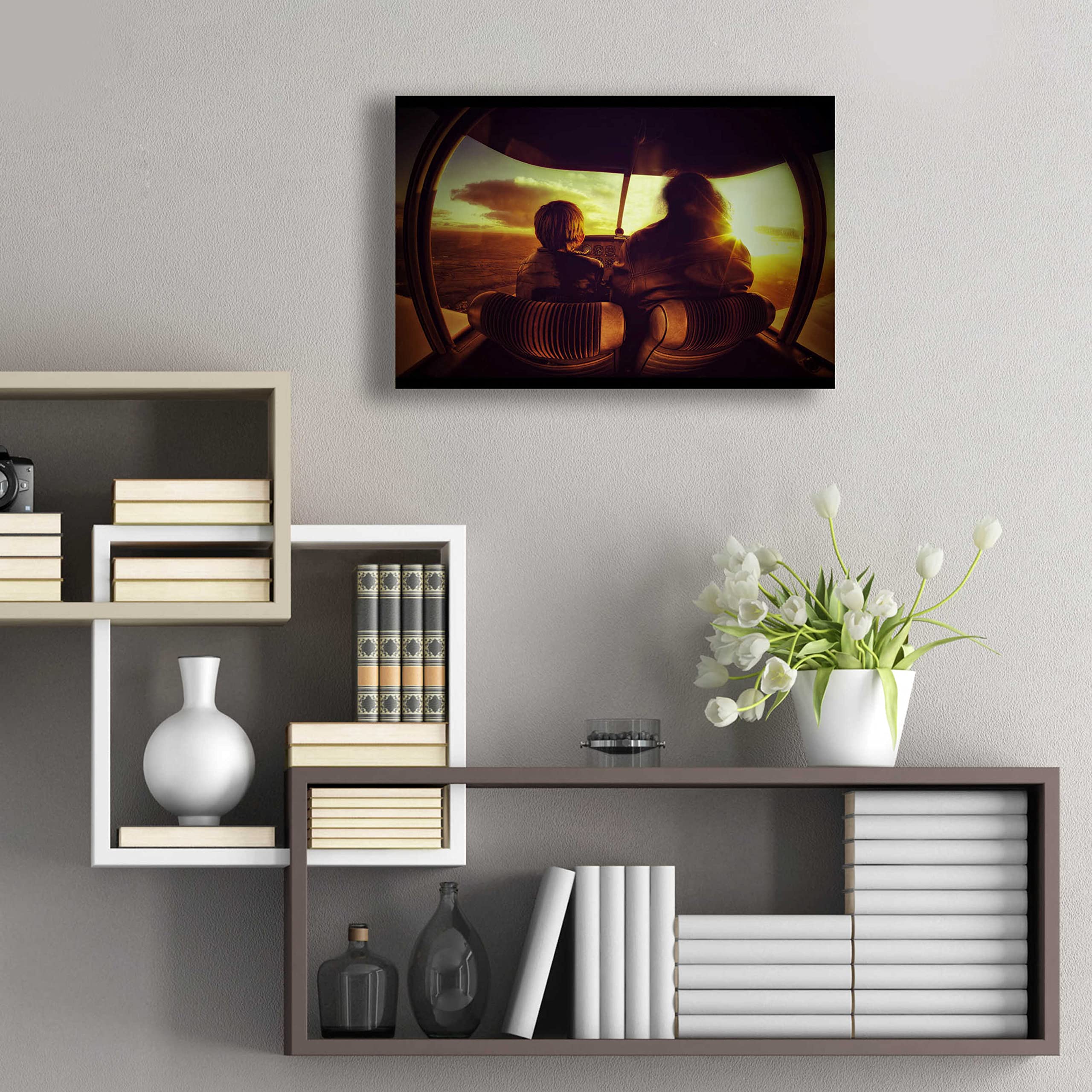Epic Art 'Le Petite Prince' by Sebastien Lory - Premium Acrylic Glass Wall Art Decor 24x16 Inches - Perfect for Living Room, Bedroom & Office Wall Decor