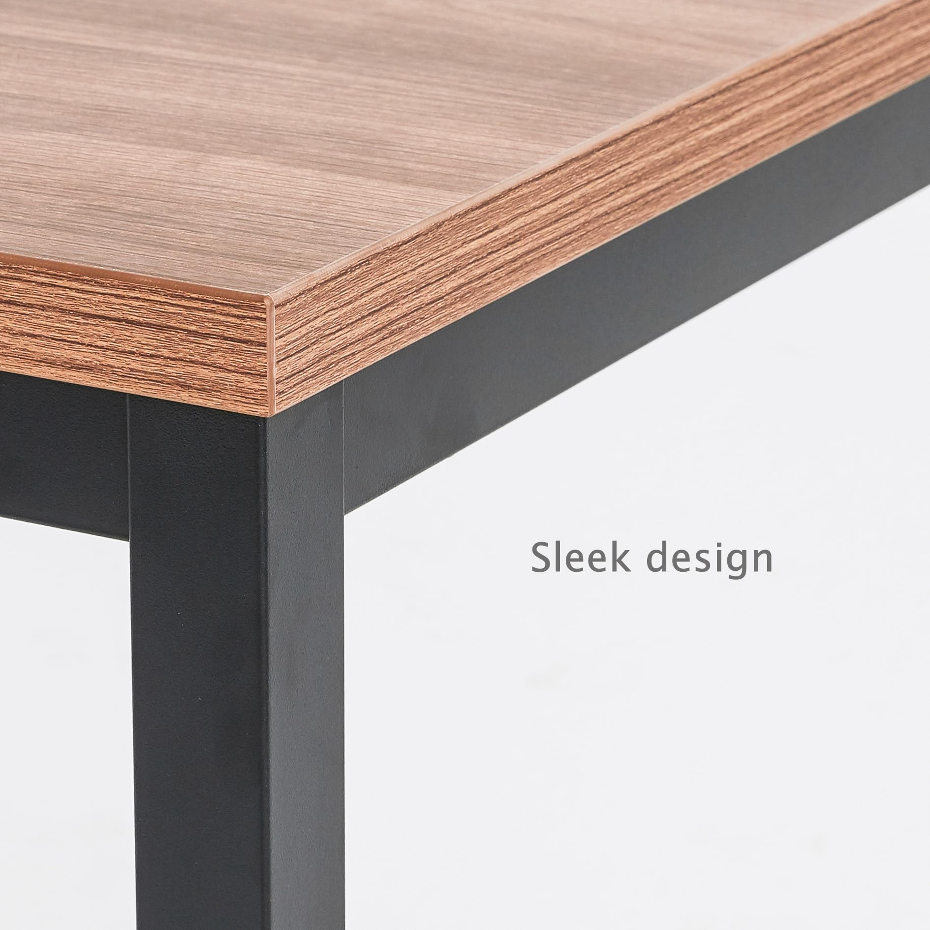 48 Inch Modern Computer Desk for Home Office - Sturdy & Sleek Workstation for Writing, Studying, Dining | Perfect for Small Spaces, Remote Work & Gaming Setup