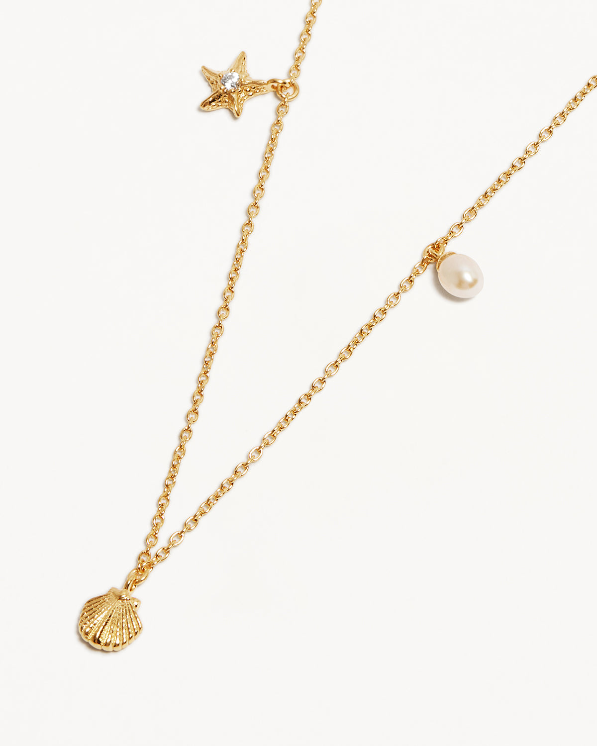 18K Gold Vermeil Ocean Dreaming Choker Necklace - Elegant Layered Dainty Choker for Women, Perfect for Beach Weddings, Date Nights & Boho Fashion