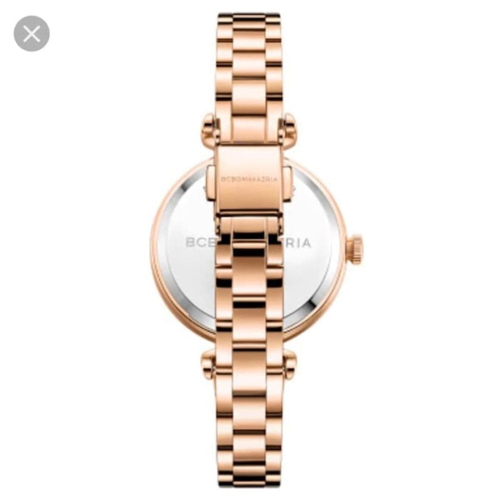 BCBGMAXAZRIA Women's Quartz Rose Gold Stainless Steel Watch BG50682003 - Elegant Timepiece for Work, Party & Special Occasions