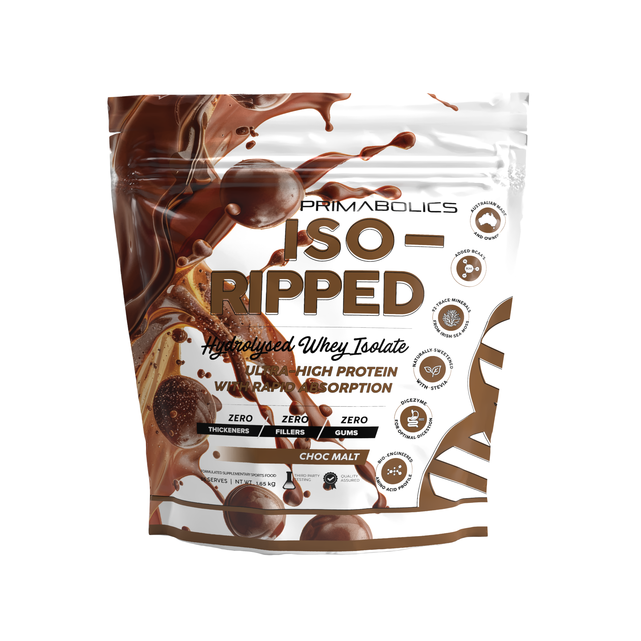 ISO Ripped Whey Protein Powder - 1.65kg (3.64lb) Premium Lean Muscle Builder for Men & Women - Post Workout Recovery & Weight Loss Supplement - Ideal for Gym, Fitness & Bodybuilding