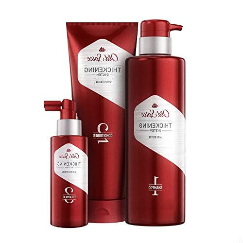 IO-Style Hair Thickening Bundle for Men - Biotin Shampoo, Vitamin C Conditioner & Castor Oil Treatment Set | Hair Growth & Thinning Solution for Daily Care & Styling