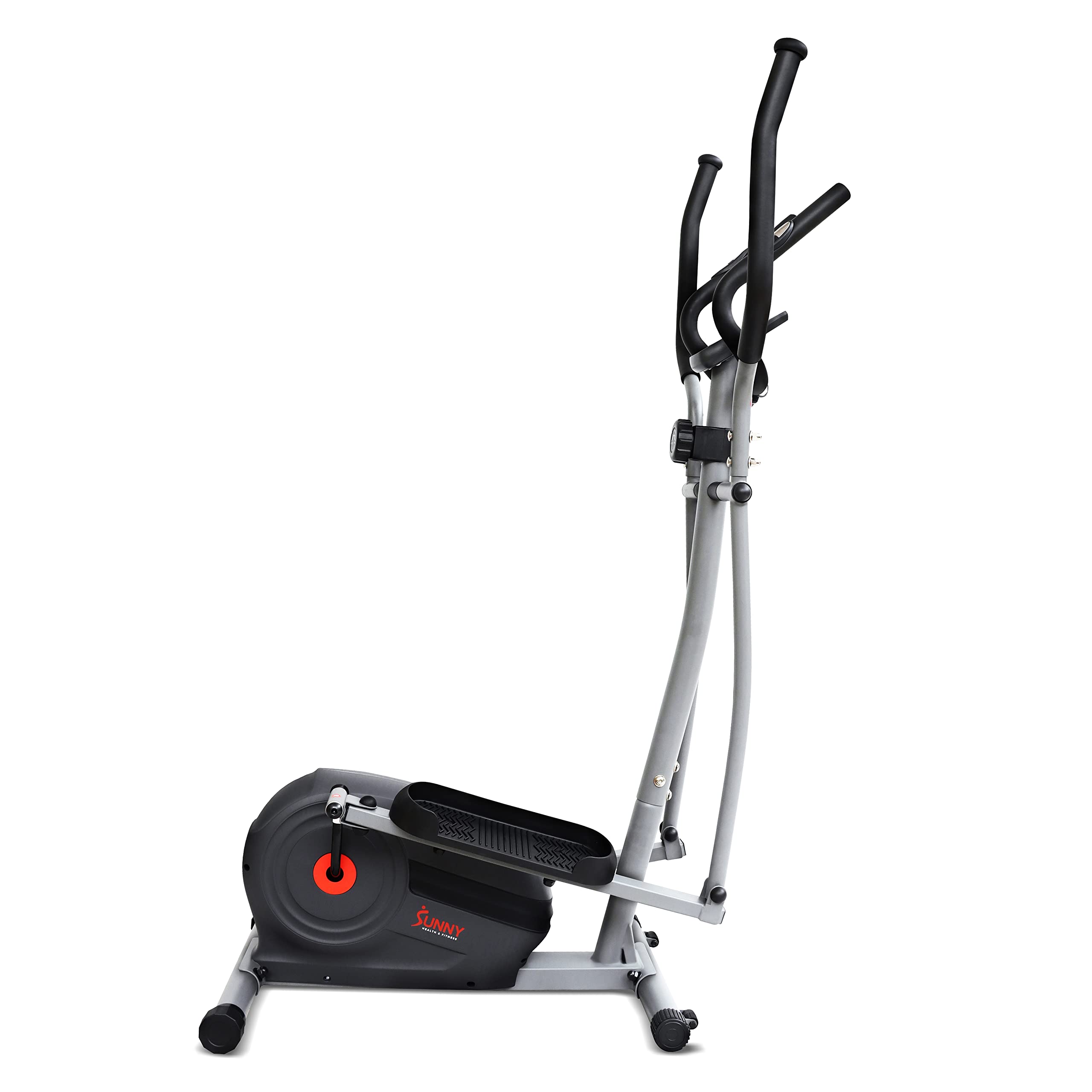 Sunny Health & Fitness Magnetic Elliptical Machine with LCD Display, Heart Rate Monitor & Bluetooth Connectivity - Low Impact Cardio Equipment for Home Gym, Full Body Workout with SunnyFit App - Perfect for Small Spaces & Apartment Fitness