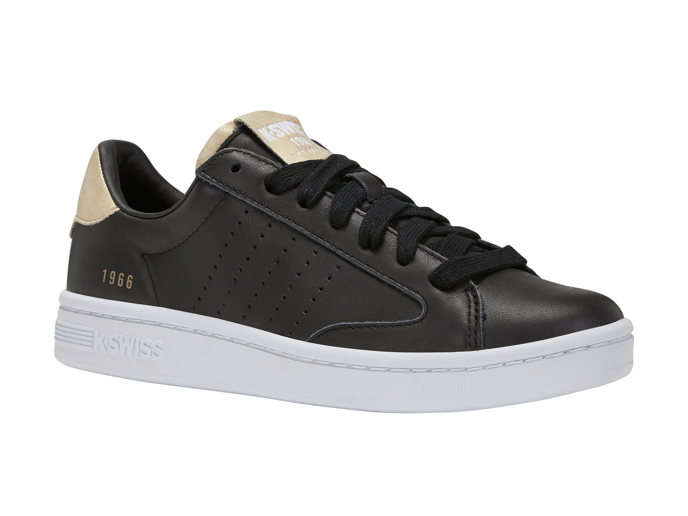 LOZAN KLUB LTH Men's Sneakers - Black/White/Champagne Color Block Casual Shoes | Style #97263 032 M | Perfect for Streetwear, Gym & Everyday Fashion