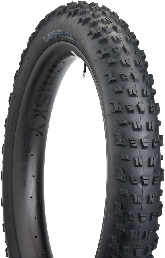 45NRTH Vanhelga Tubeless Folding Bike Tire - 27.5 x 4.5 Inches, 120 TPI, Black (11 000286) - Perfect for Winter Fat Biking and Snow Trail Adventures