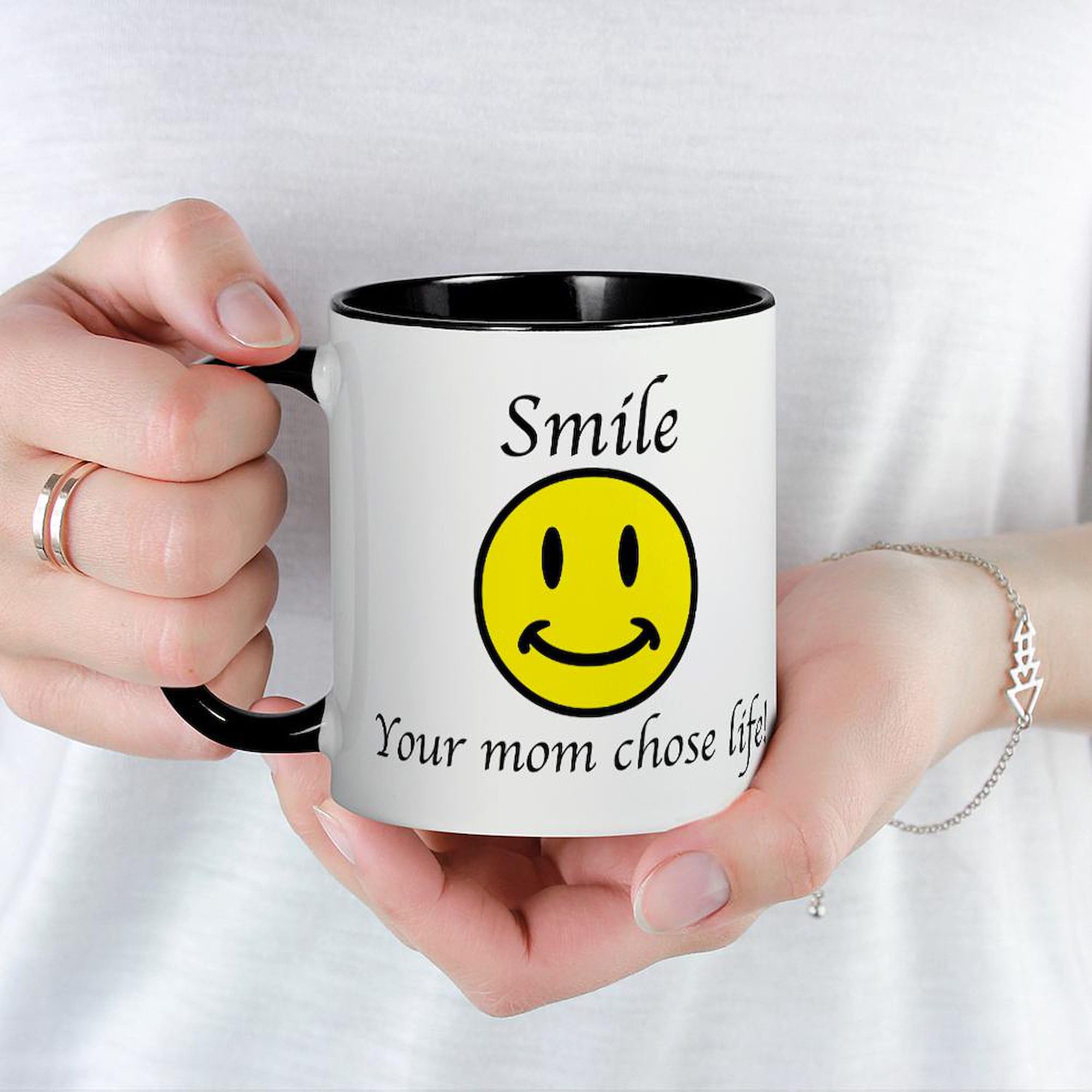 Smile Jesus 11 oz (325 ml) Ceramic Coffee Mug - Inspirational Christian Gift for Daily Devotion, Bible Study & Church Use