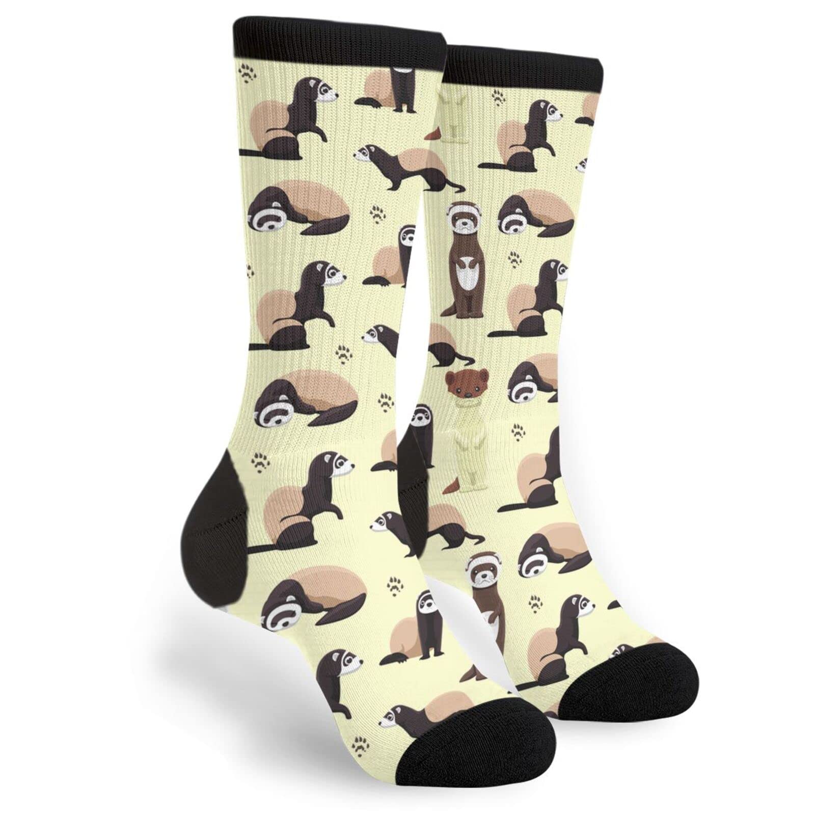 Funny Crazy Novelty Crew Socks for Men & Women - Comfortable Athletic Running Hiking Socks - Perfect for Casual Wear, Sports & Outdoor Adventures