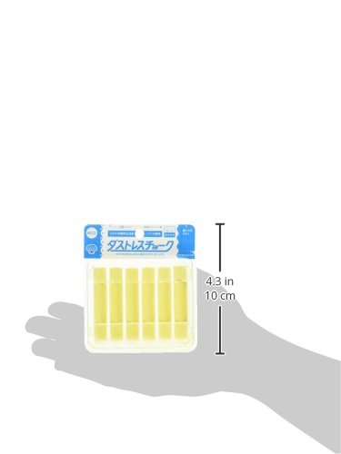 Dustless Chalk Set - 6-Piece Non-Toxic Yellow Chalk for Classroom, Gym & Home Use | DCC-6-Y