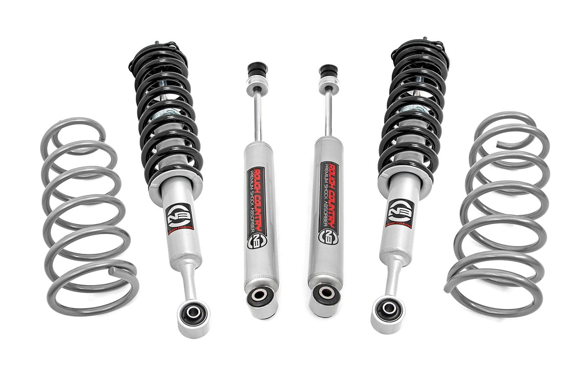 2 Inch Lift Kit for Toyota 4Runner 4WD (2010-2024) - Heavy Duty RR Coils & N3 Struts | Part #76731 | Off-Road Suspension Upgrade for Better Ground Clearance