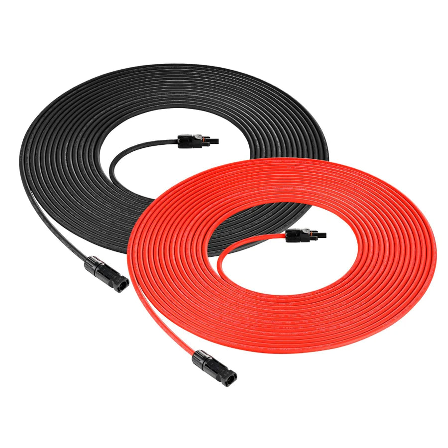 Rich Solar 10 Gauge (10AWG) 75 Feet Solar Panel Extension Cable Wire with MC4 Connectors - Perfect for RV, Off-Grid & Home Solar Power Systems