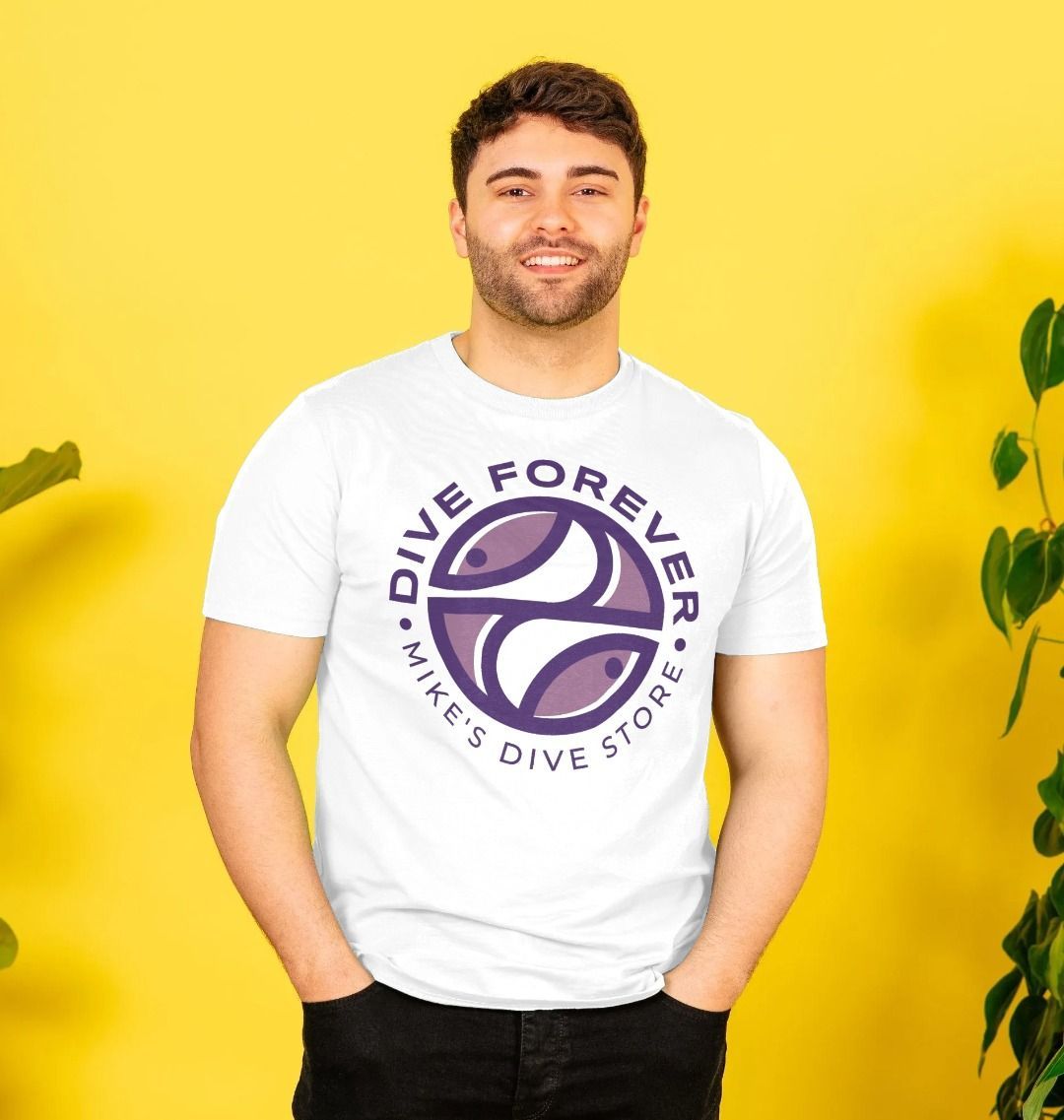 Forever Dive T-Shirt - Pink Logo with Purple Outline | Casual Wear, Street Fashion, and Everyday Comfort