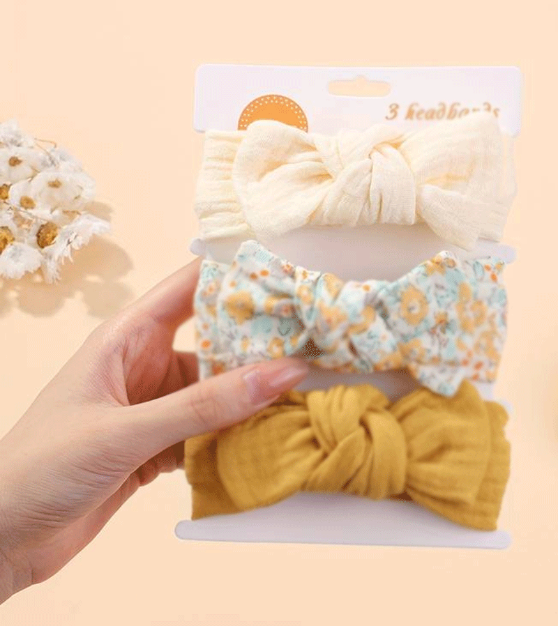 Soft Cotton Baby Headbands for Newborns & Toddlers - Comfortable & Adjustable Hair Accessories for Girls & Boys - Perfect for Photos, Parties & Everyday Wear
