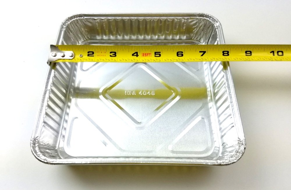 Disposable Square Aluminum Foil Cake Pans with Dome Lids - 250 Pack for Baking, Catering, Parties & Food Storage | Handi-Foil Brand Commercial Grade Baking Pans