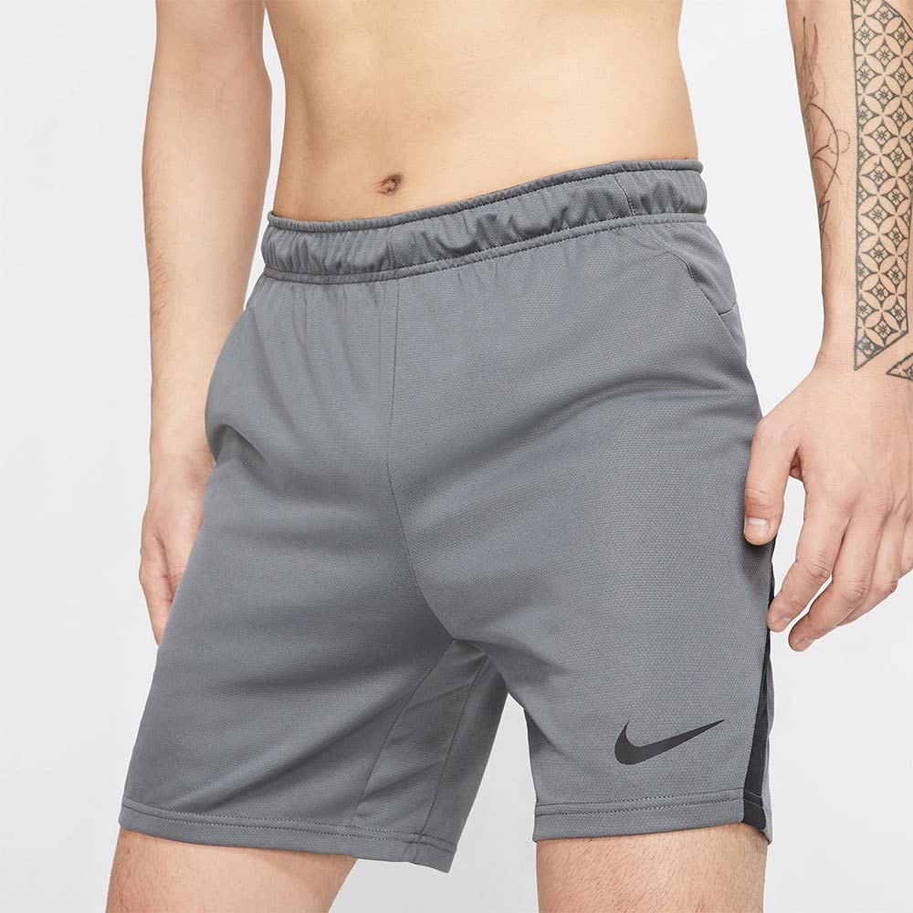 Nike Men's Dry 5.0 Performance T-Shirt - Moisture Wicking, Breathable, Quick Dry Activewear - Iron Grey/Black/Black - XL - Ideal for Running, Gym Workouts & Outdoor Sports