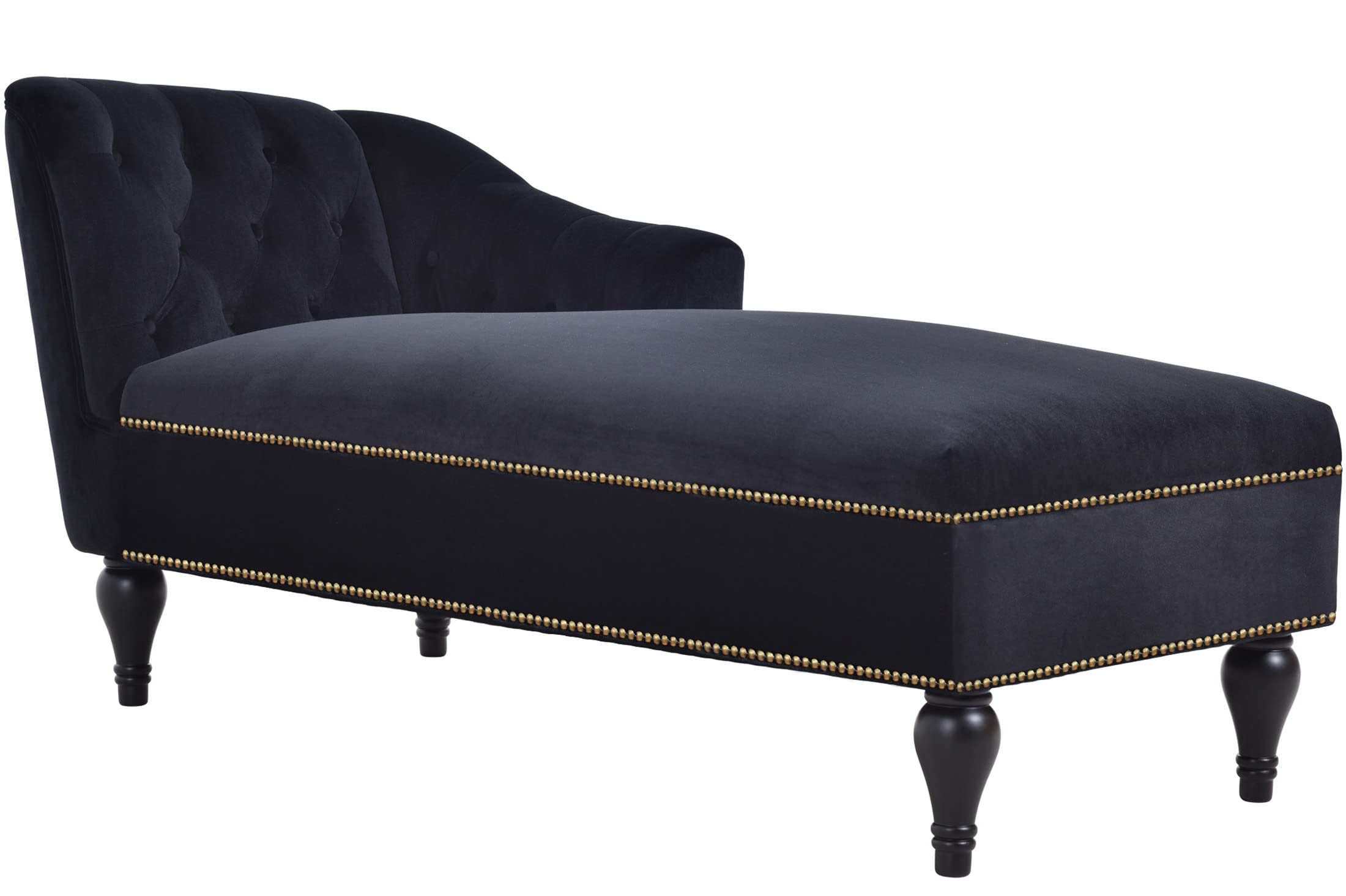 Luxury Velvet Chaise Lounge Sofa - 58